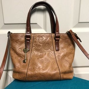 Fossil Tan Crossbody Purse